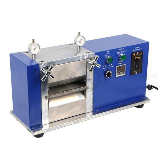 Dia100x200mm Lab Battery Electrode Sheet Electric Rolling Press Machine with Heating calendaring machine