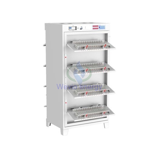 Energy-saving feedback series-capacity cabinet grading machine for cylindrical cell 128 channels 30A
