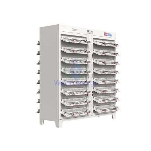 Energy-saving feedback series-capacity cabinet grading machine for cylindrical cell 512 channels 3A