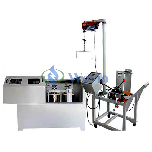 Vertical production planetary ball mill 100L Lifting and dumping of materials